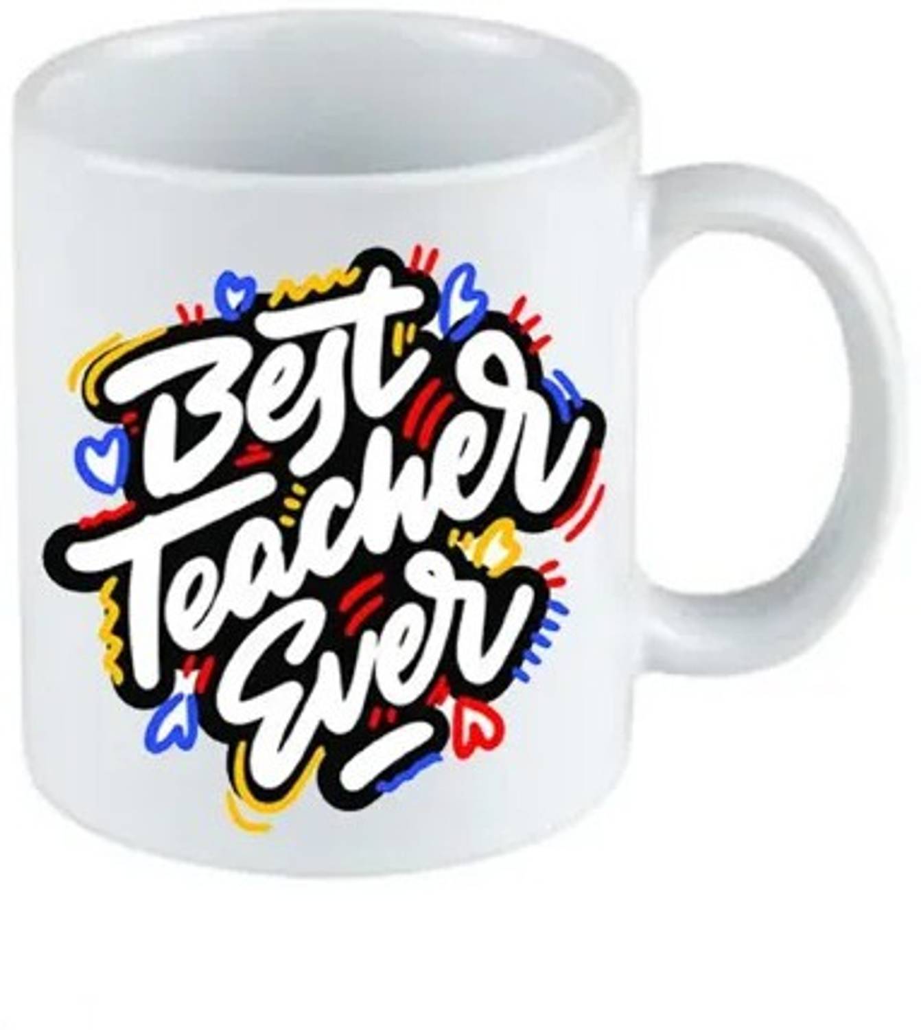 Artgenics Happy Teachers' Day Best Gift HD .Printed Coffee, 325ML White Ceramic Coffee Ceramic Coffee Mug