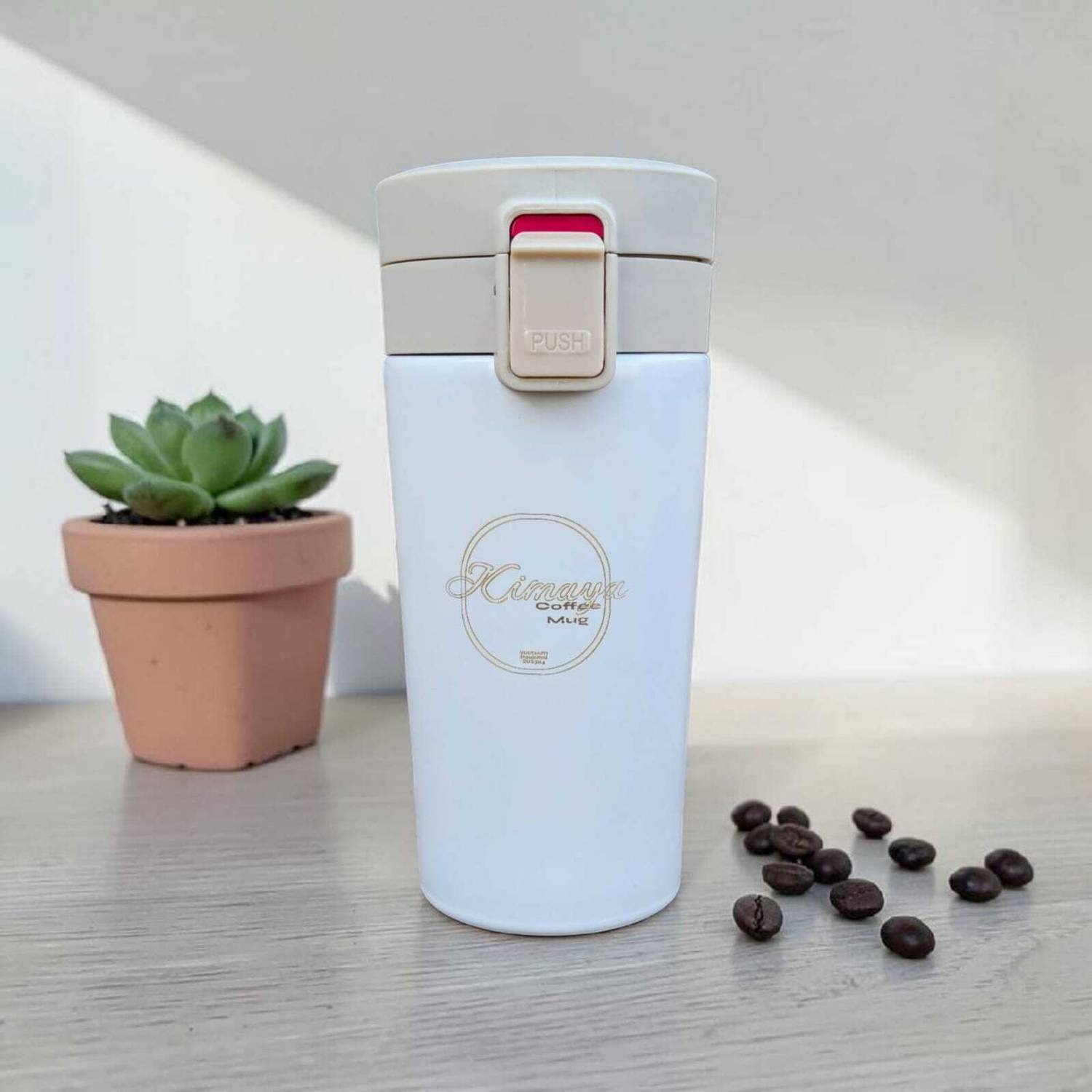 Kimaya 304 Stainless Steel Double Wall Vacuum Insulated Coffee Mug - Image 4