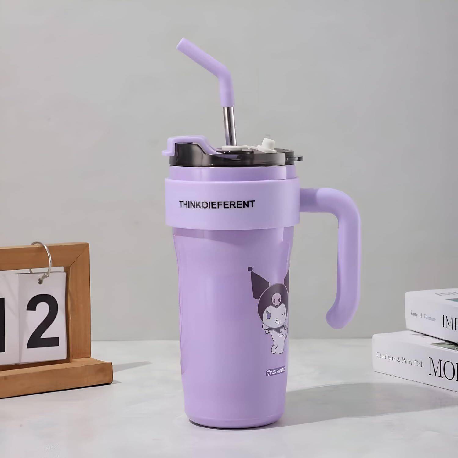 STEFLON 860ml tumbler with Straw for Office, Sport, Travel, Home