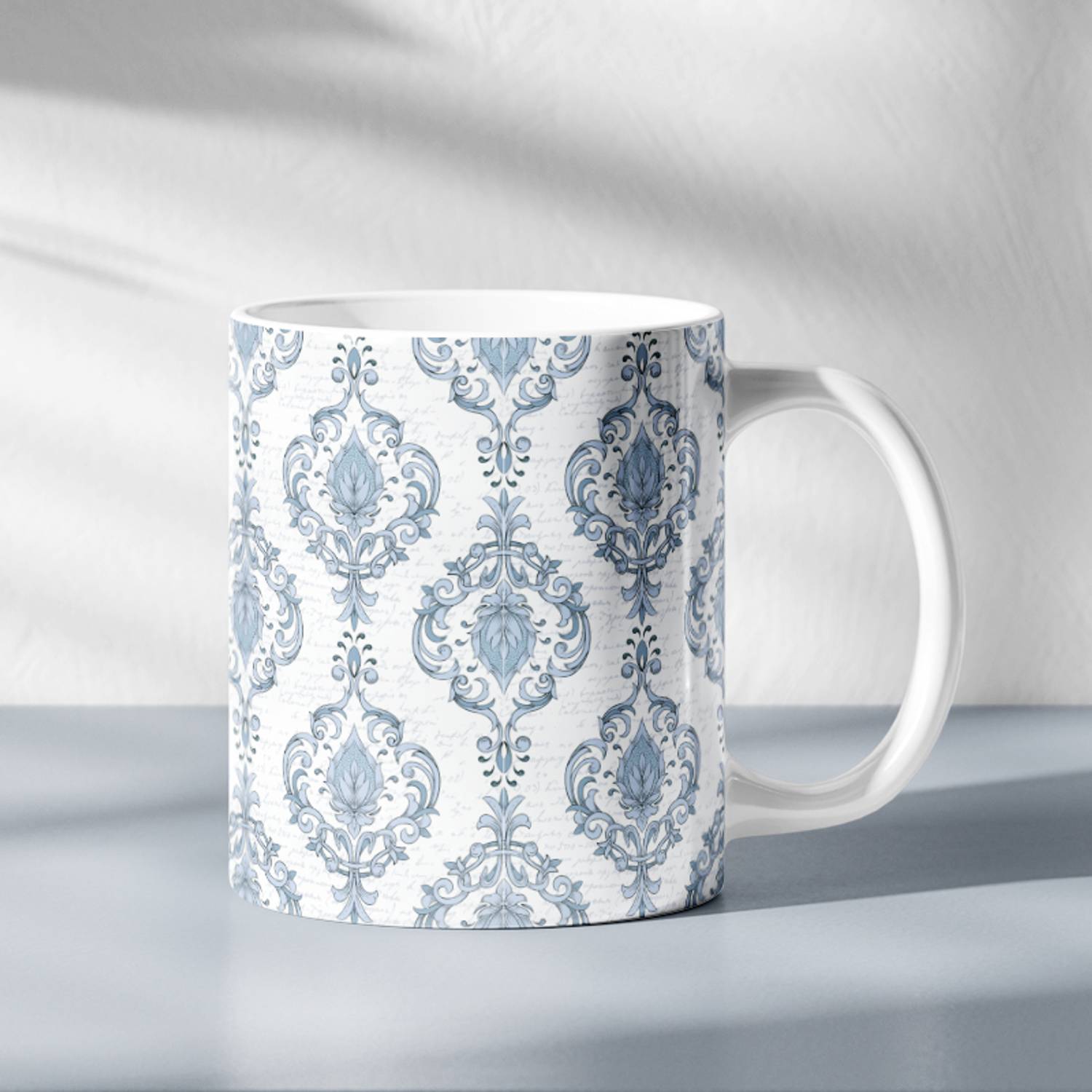 adive agencies Artistic Abstract Design White Coffee | Ceramic Cup | 325 ml Ceramic Coffee Mug