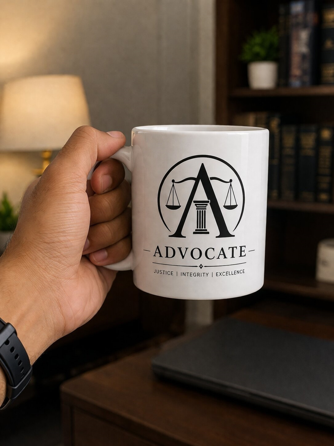 Image of OMKANOTA ADVOCATE PRINT MUG 350ML Ceramic Coffee Mug