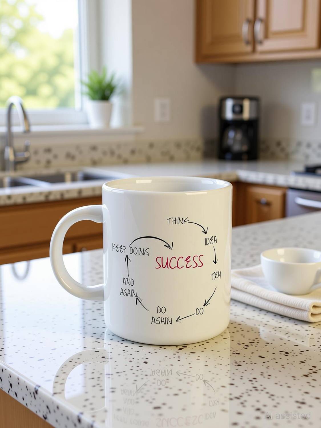 KriSo Think to Success Motivational Coffee Mug
