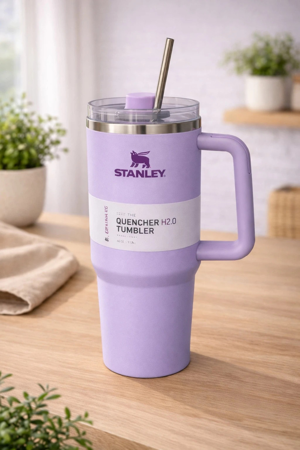 Image of PICKDOM Stenley Lavender QUENCHER PRO Stainless Steel Tumbler (1200 ml) Glass, Plastic, Stainless Steel Tumbler