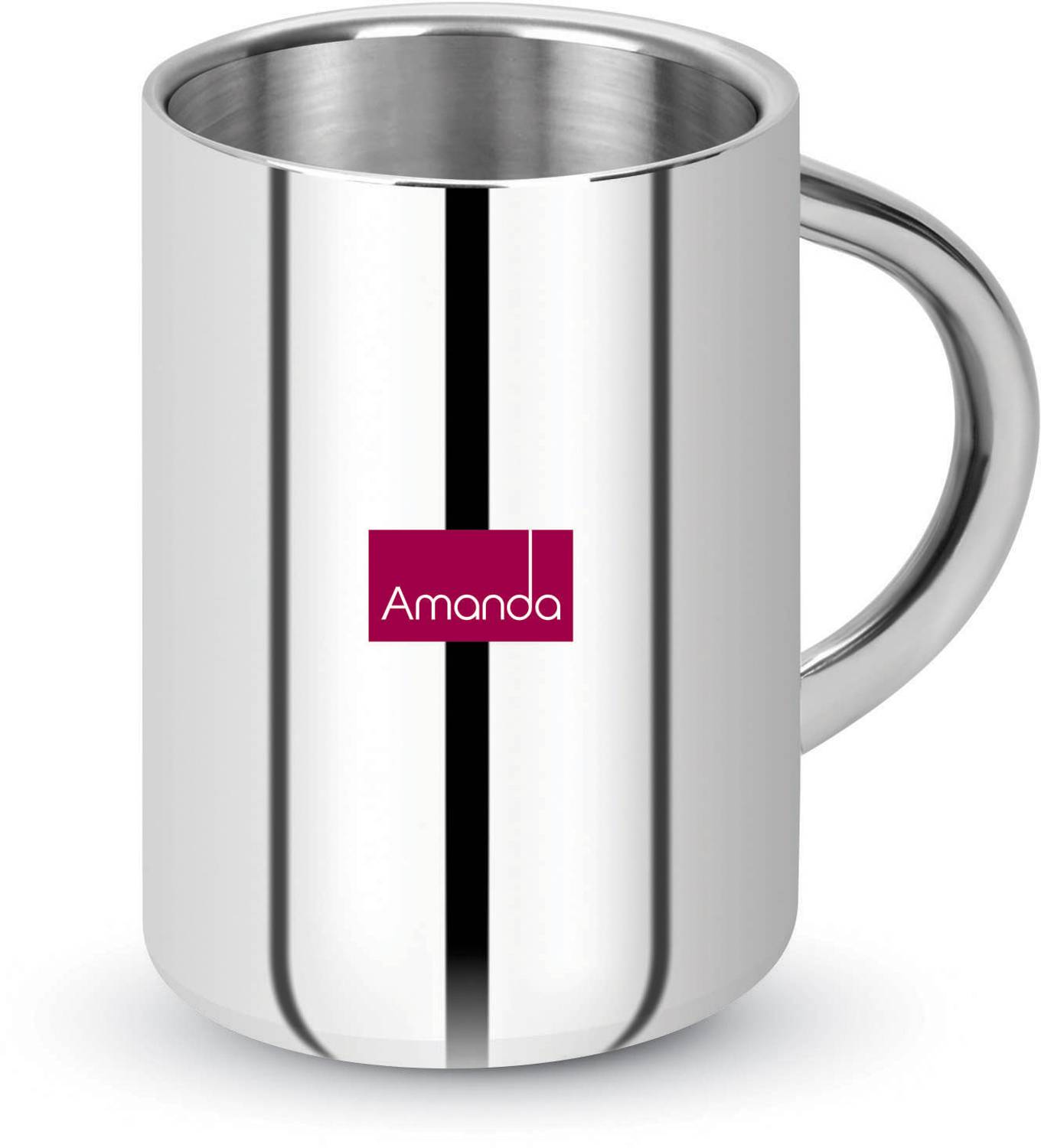 Amanda Stainless Steel Coffee - 420 ml | Durable, Rust-Resistant Stainless Steel Coffee Mug