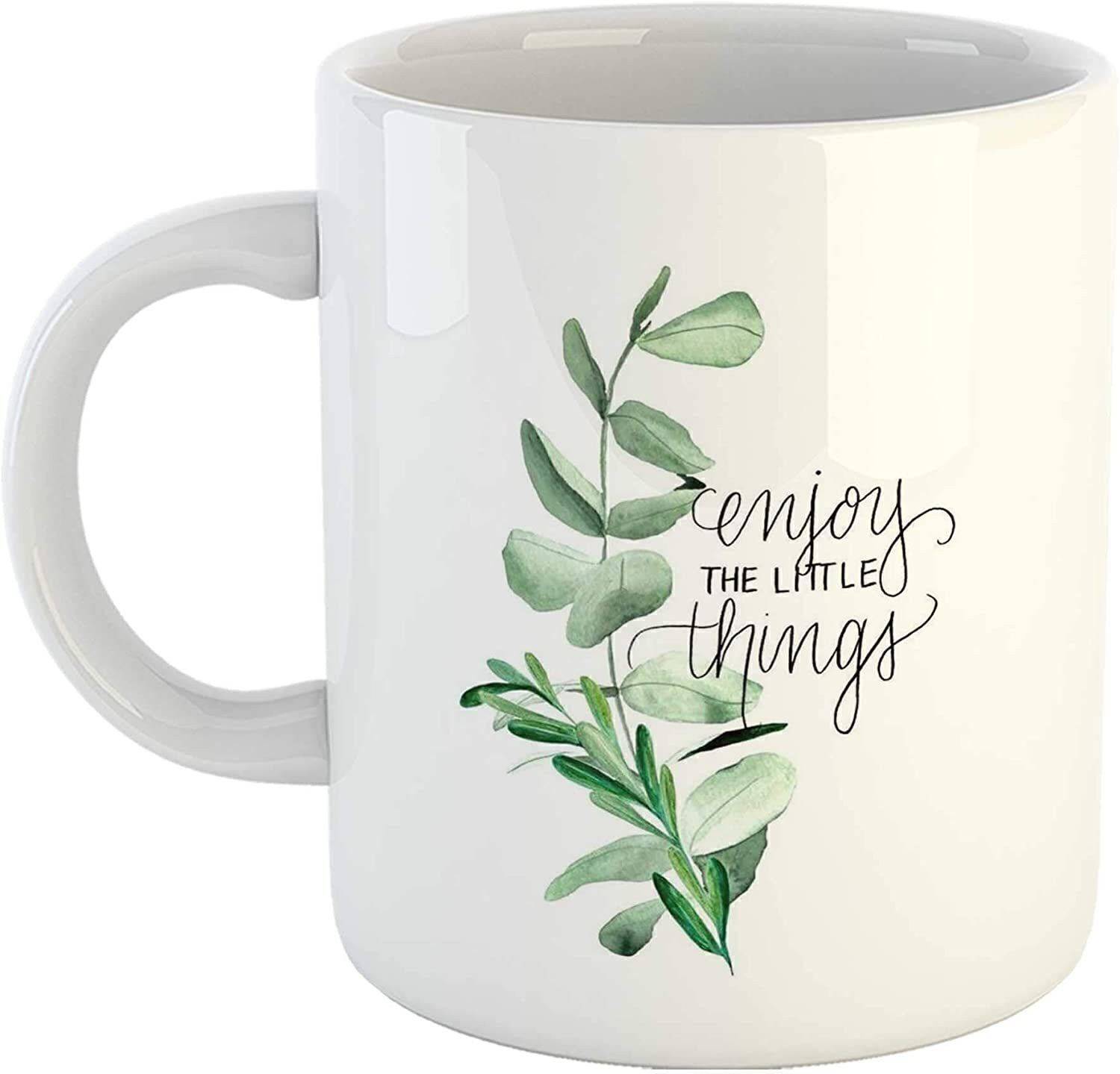 SHYAM 325ml White Ceramic Coffee Mug