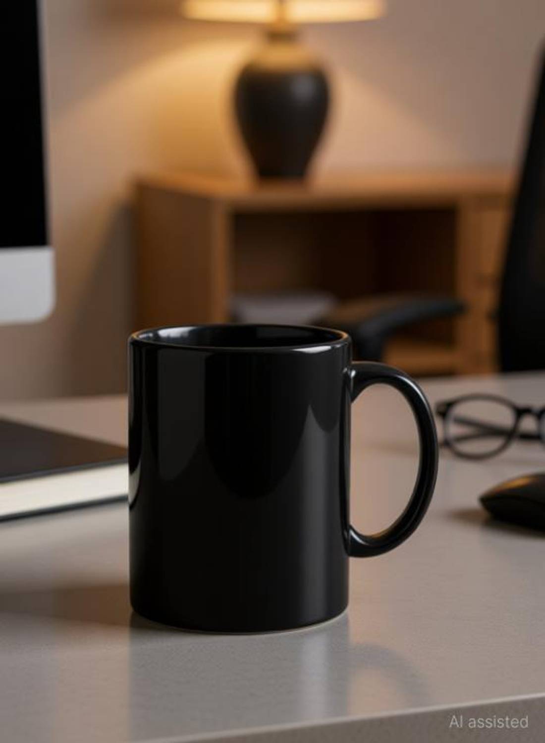 ZORI Glossy Print Ceramic Coffee Mug - Image 1