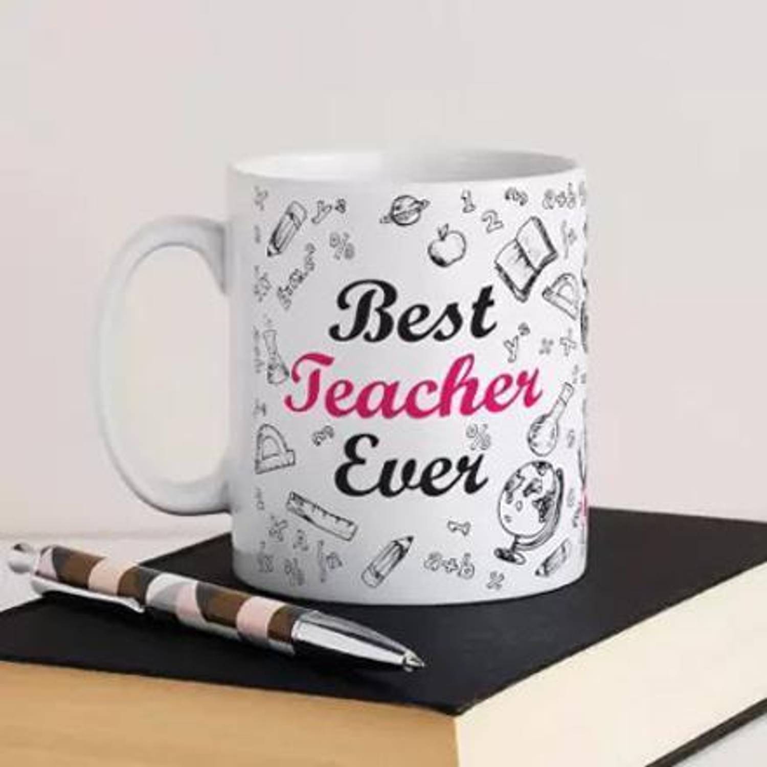 Artgenics Best Teacher Ever . Best Gift HD .Printed Coffee, 325ML White Ceramic Coffee Ceramic Coffee Mug
