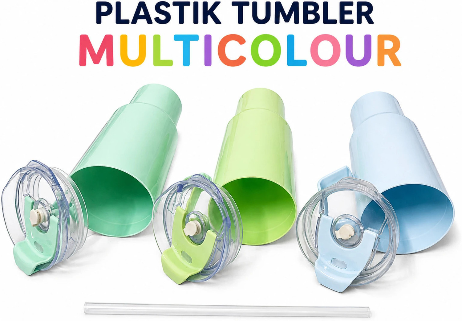 Image of TOONY 1200 ML Primium TUMBLER with Spill Resist Lid, Handle & Reusable Straw Plastic Tumbler