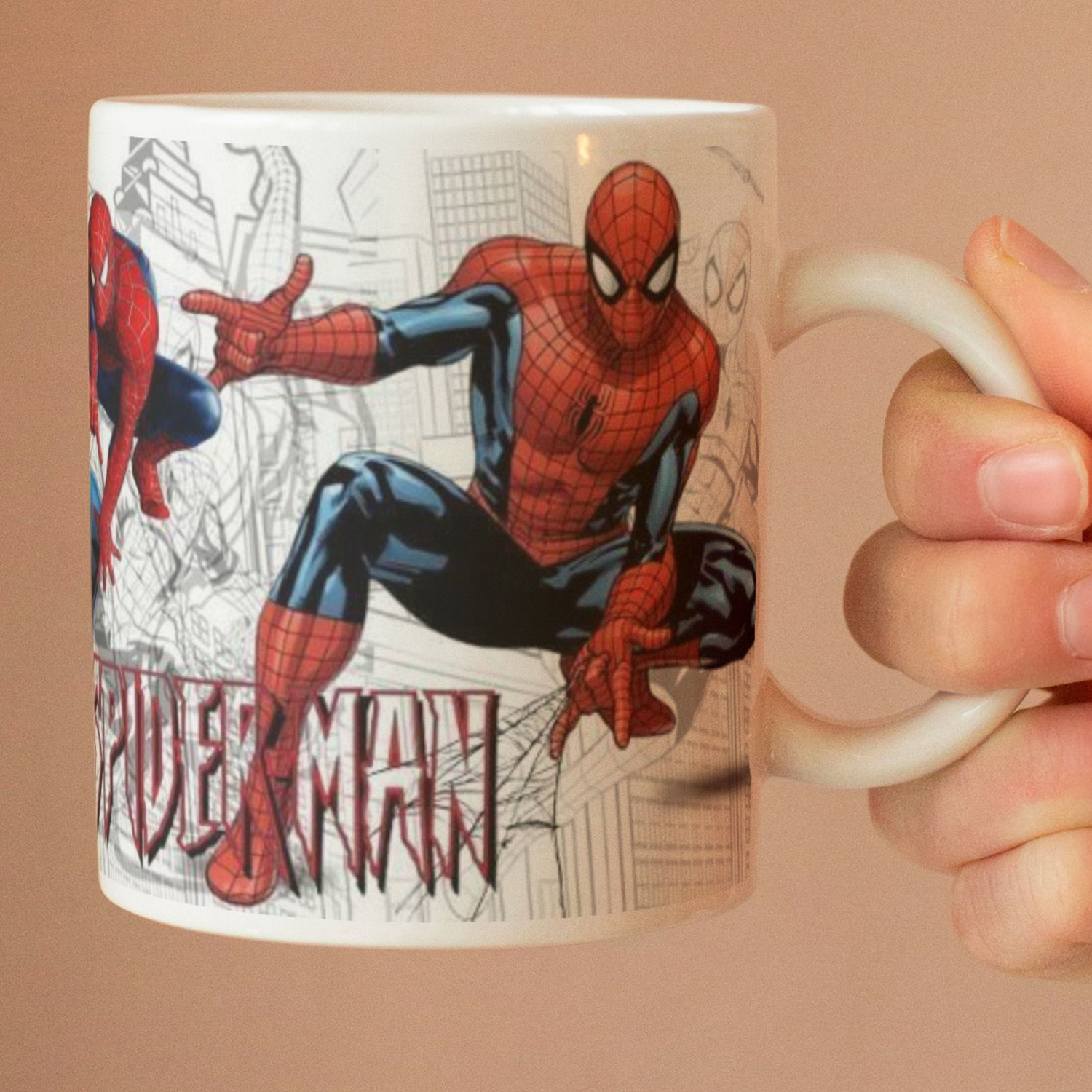 Image of Suguna Enterprises Super Fan Super Hero Graphic Printed Action Theme Cup Ceramic Coffee Mug