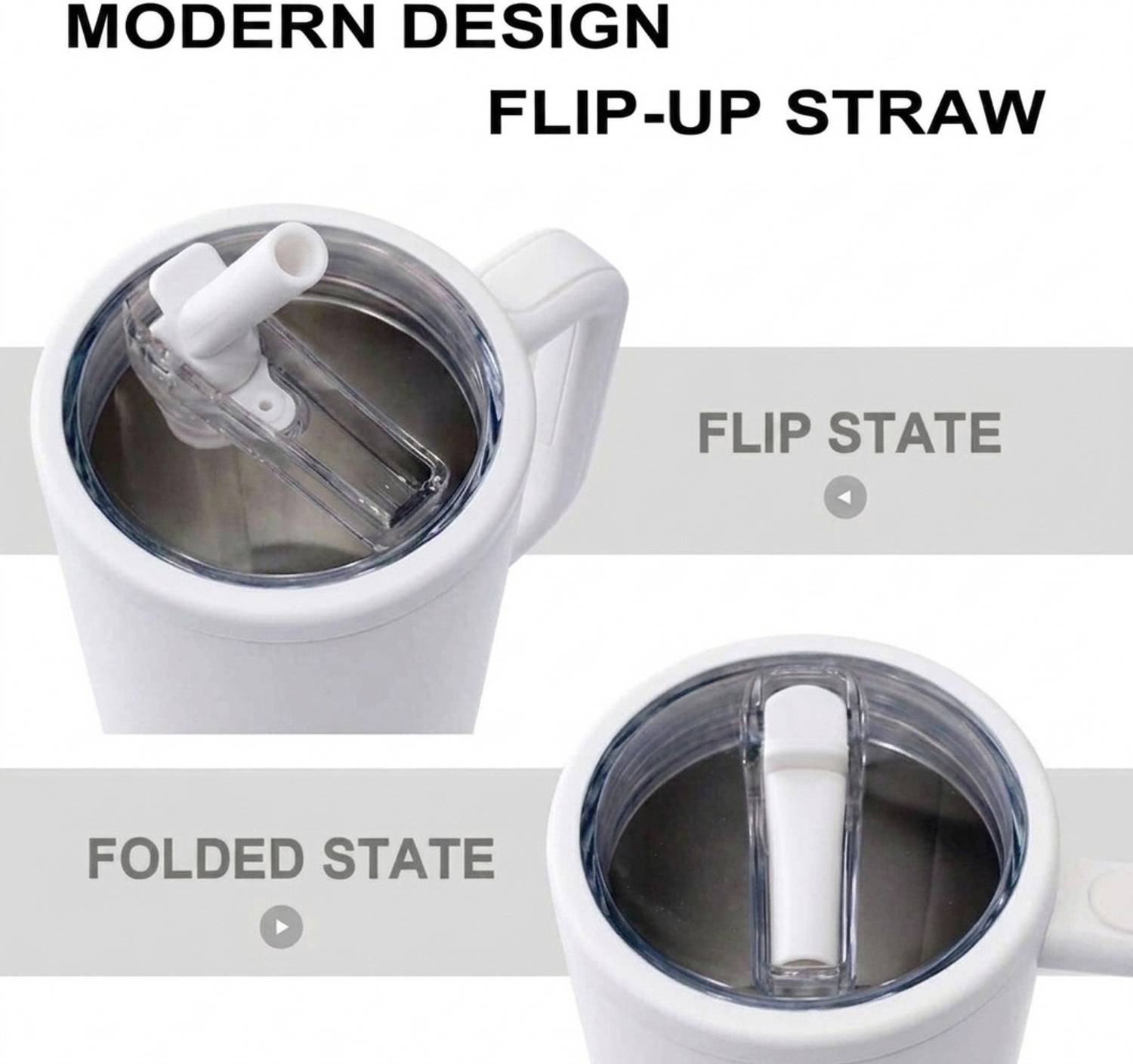 Kapton Stainless Steel Tumbler with Lid and Straw - Image 2