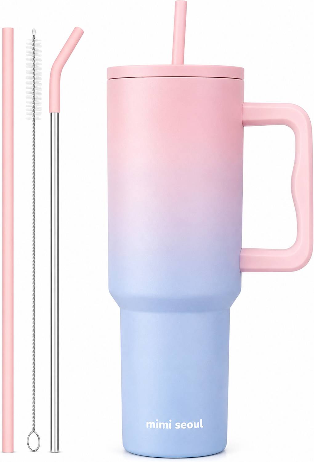 mimi seoul Stainless Steel Insulated Tumbler with Handle - Image 1