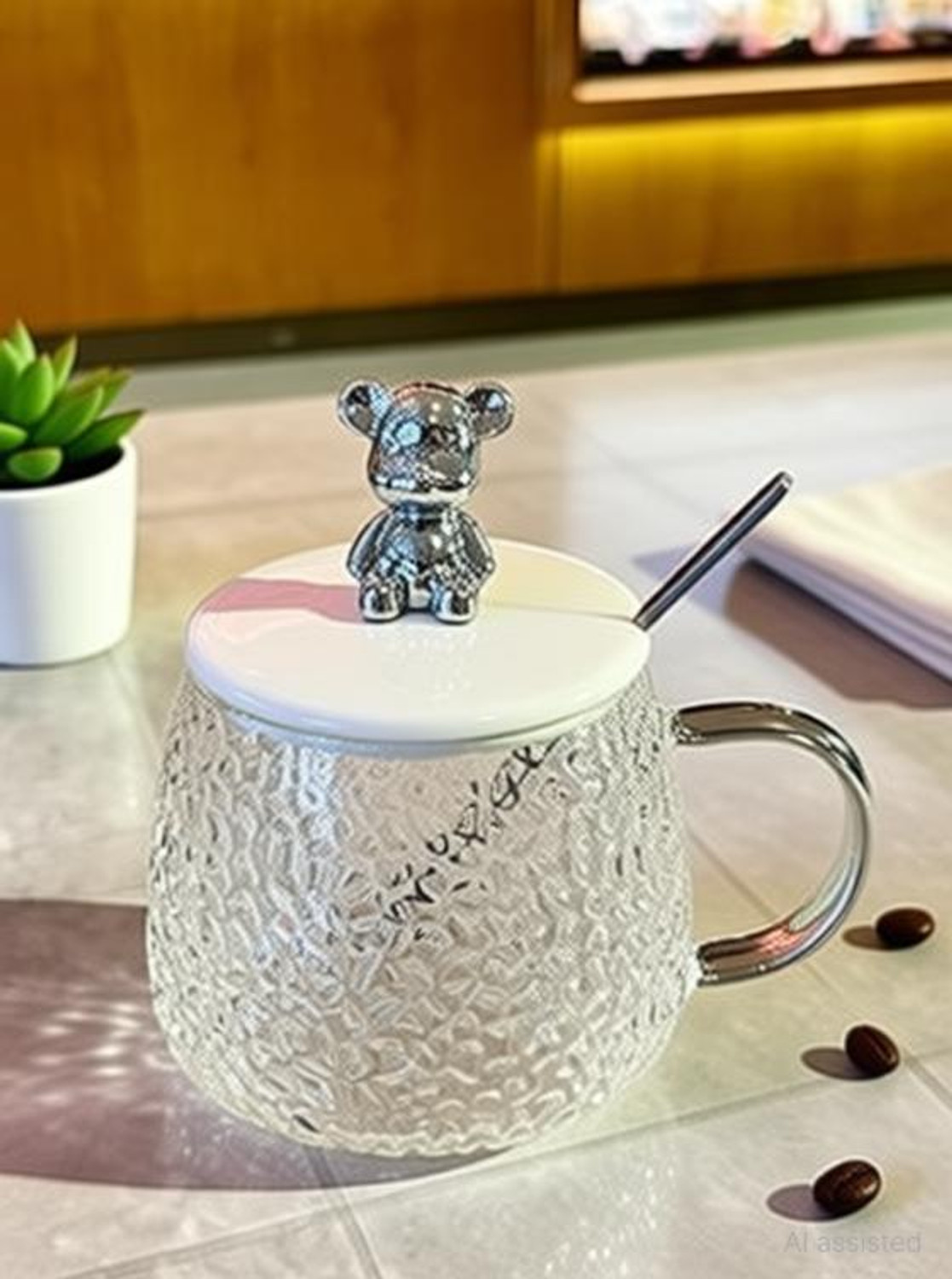 Image of KEDANSH Tea and Coffee Cup Glass Glass Coffee Mug