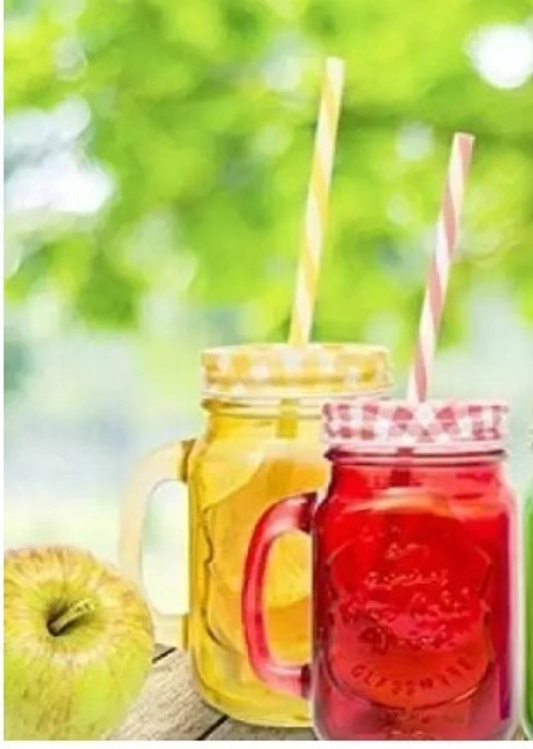 BUY SURETY Mug with Lid and Straw Ice Cream Fruit Cold Water Jars Cold Coffee Juice Cup Glass Mason Jar