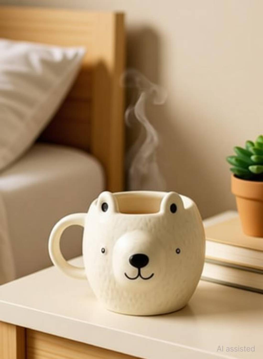 ABC Cute Bear Ceramic | 3D Animal Coffee Tea Cup | Gift for Kids & Friends Ceramic Coffee Mug