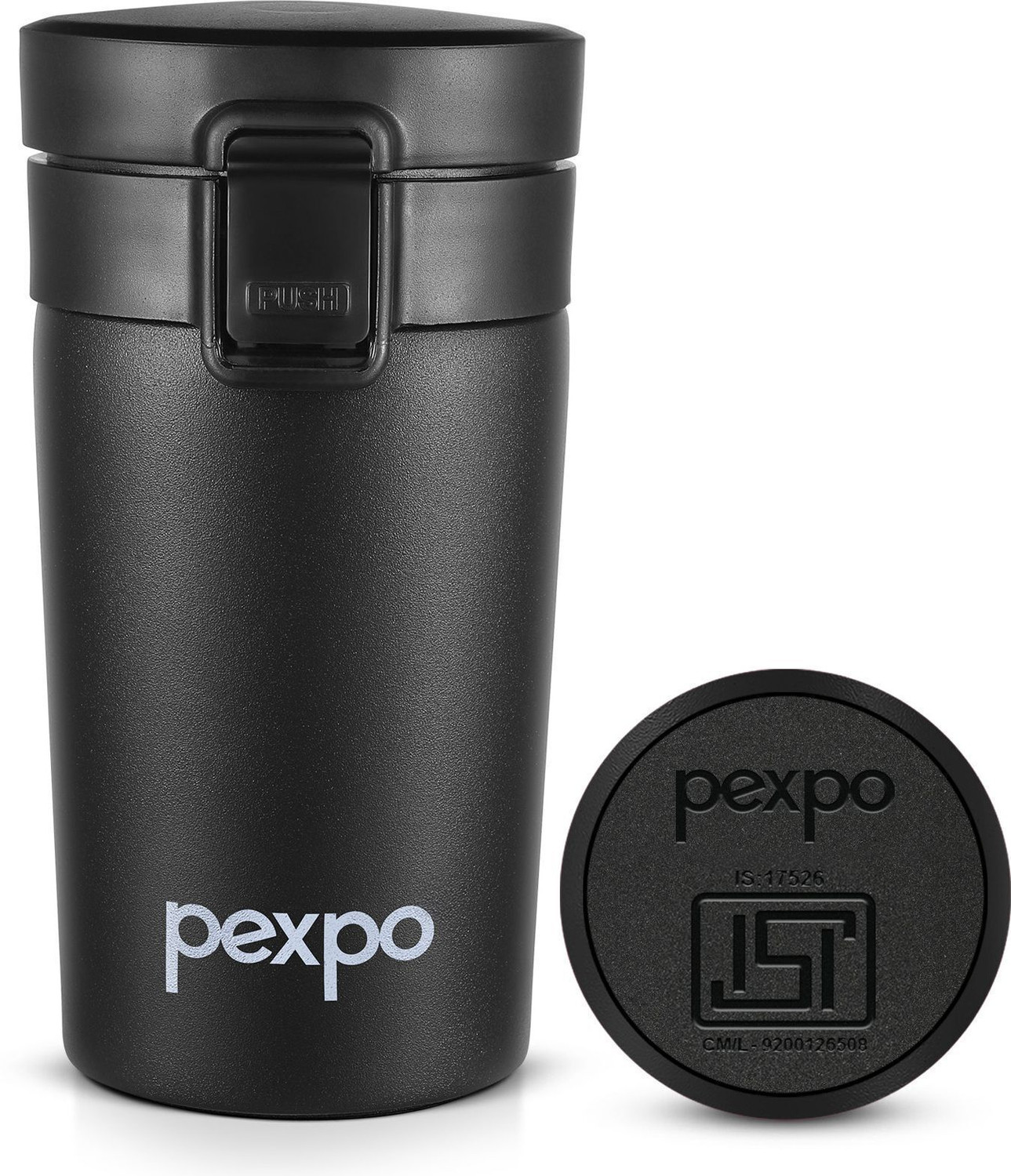 Image of Go24 Cocoa Vacuum Insulated Hot & Cold Spill Proof Stainless Steel Coffee Mug