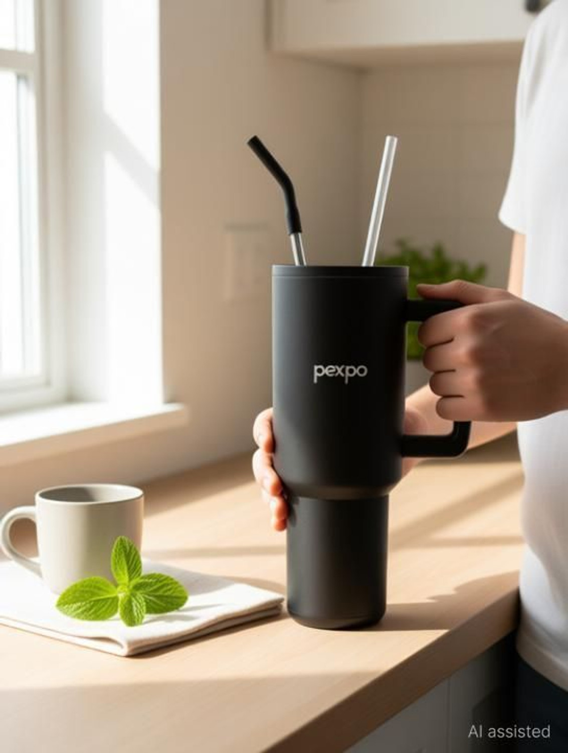 Image of Go24 Sipper water Flask for adults Hot&Cold Insulated Stainless Steel tumbler Stanzy Stainless Steel Tumbler