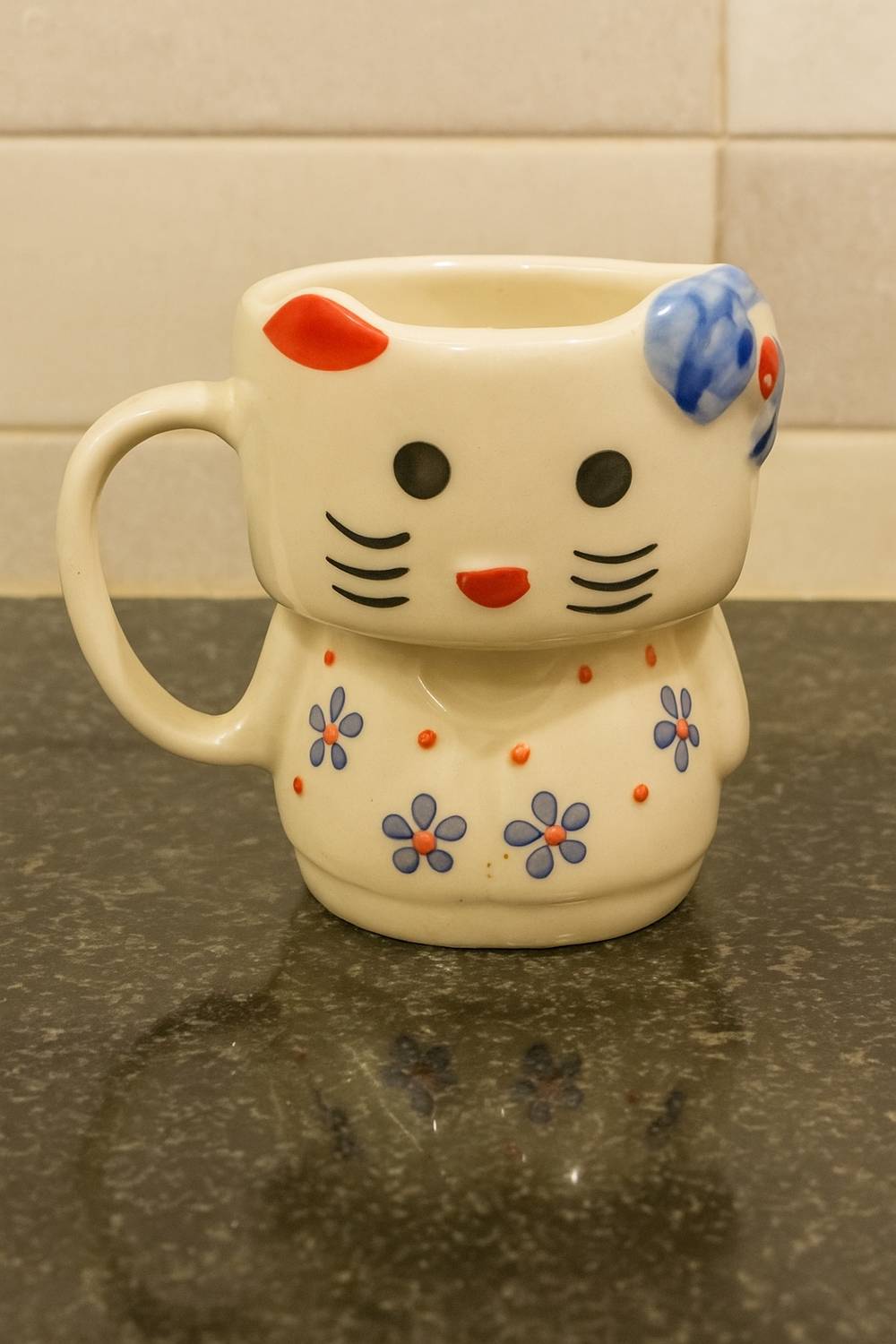 barakah Ceramic Cat design mug with flowers pattern Ceramic Coffee Mug