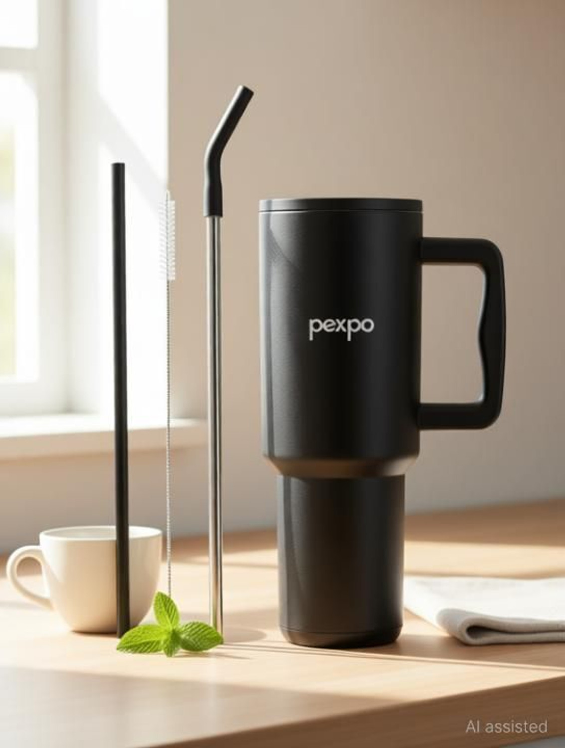 Image of Go24 Sipper water Flask for adults Hot&Cold Insulated Stainless Steel tumbler Stanzy Stainless Steel Tumbler