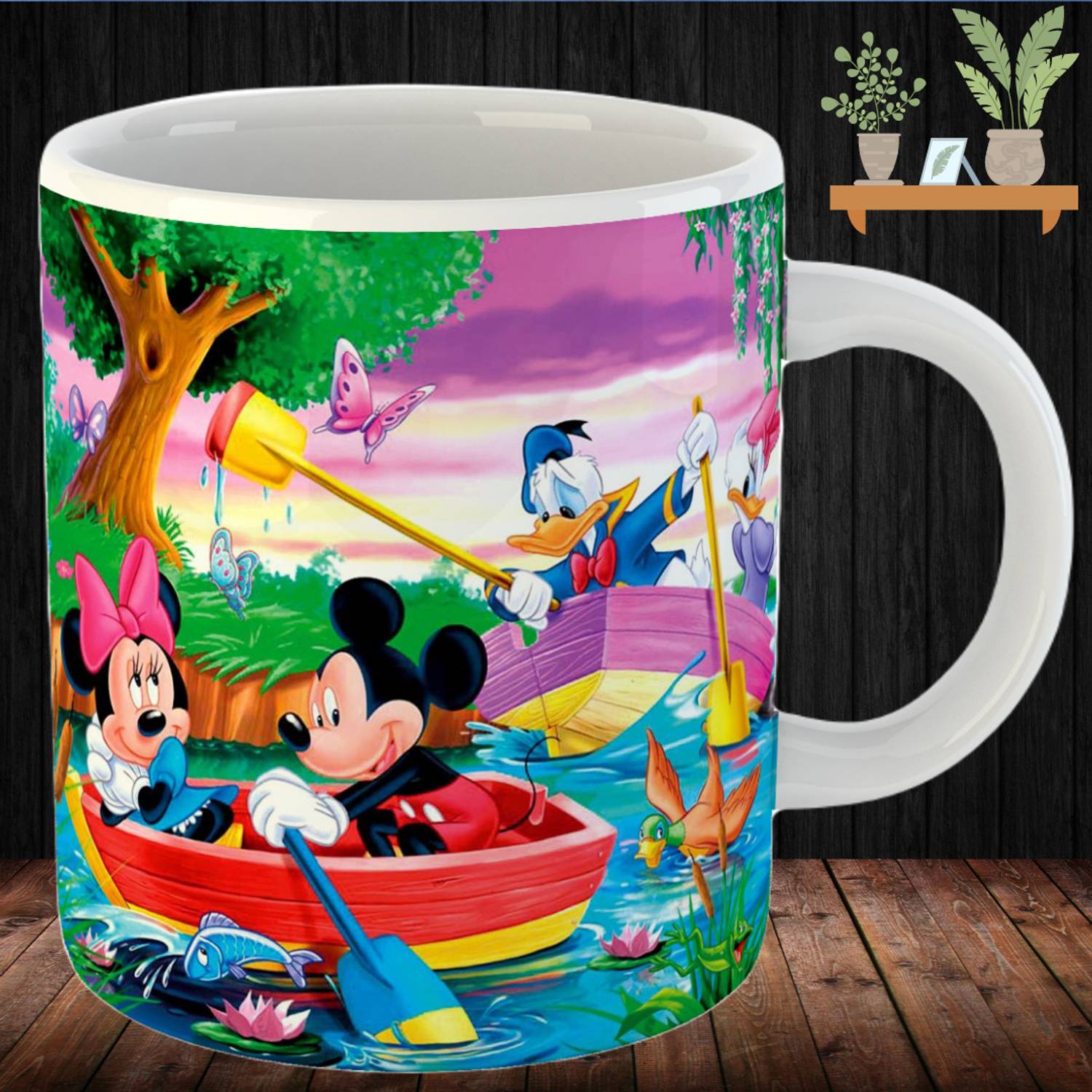 BuyersCue Mickey Mouse Cartoon for Friends/Birthday Gifts for Kids Ceramic Coffee Mug