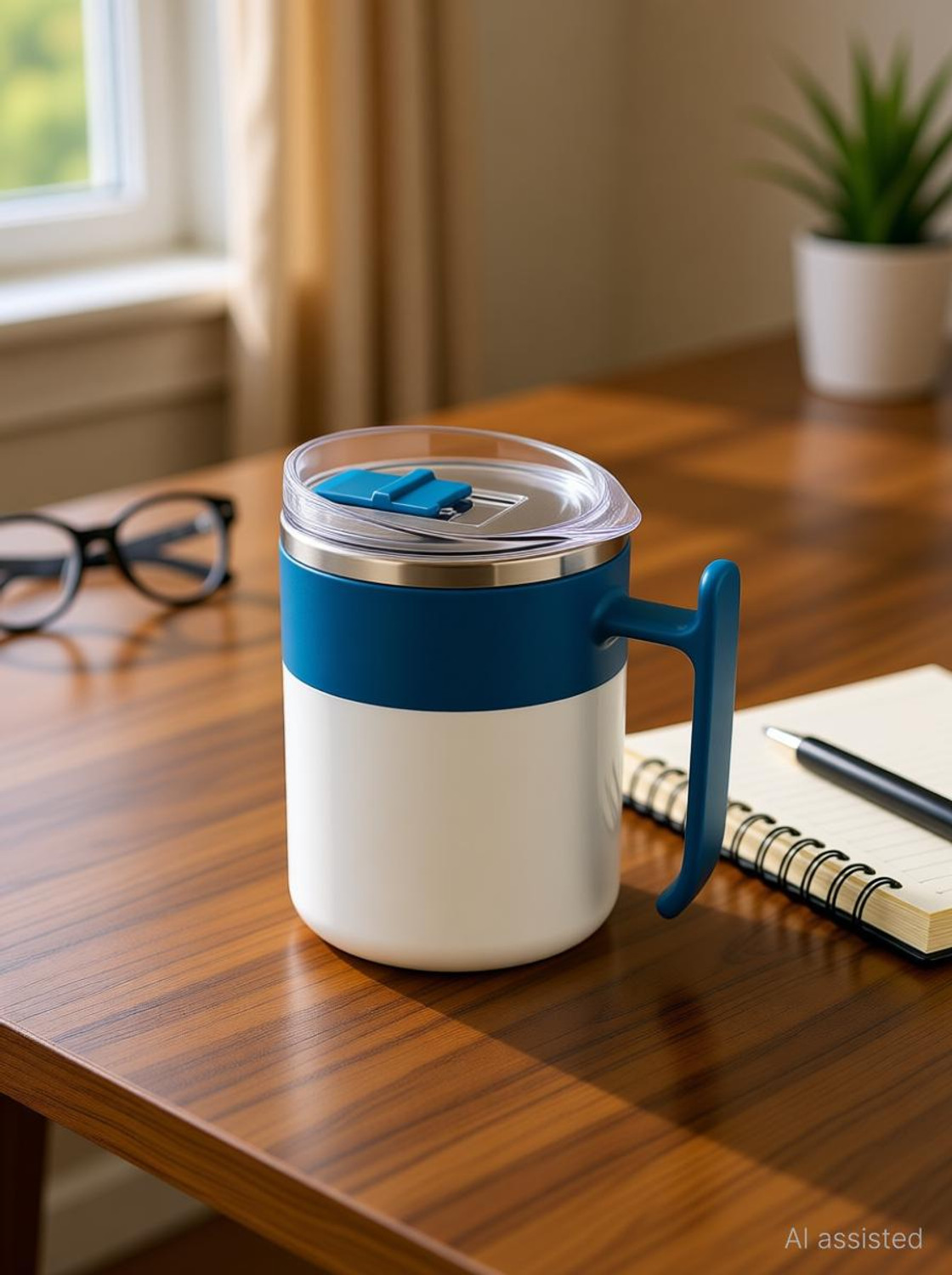 Image of YUMWARE Snoopy Brown Plastic, Stainless Steel Coffee Mug