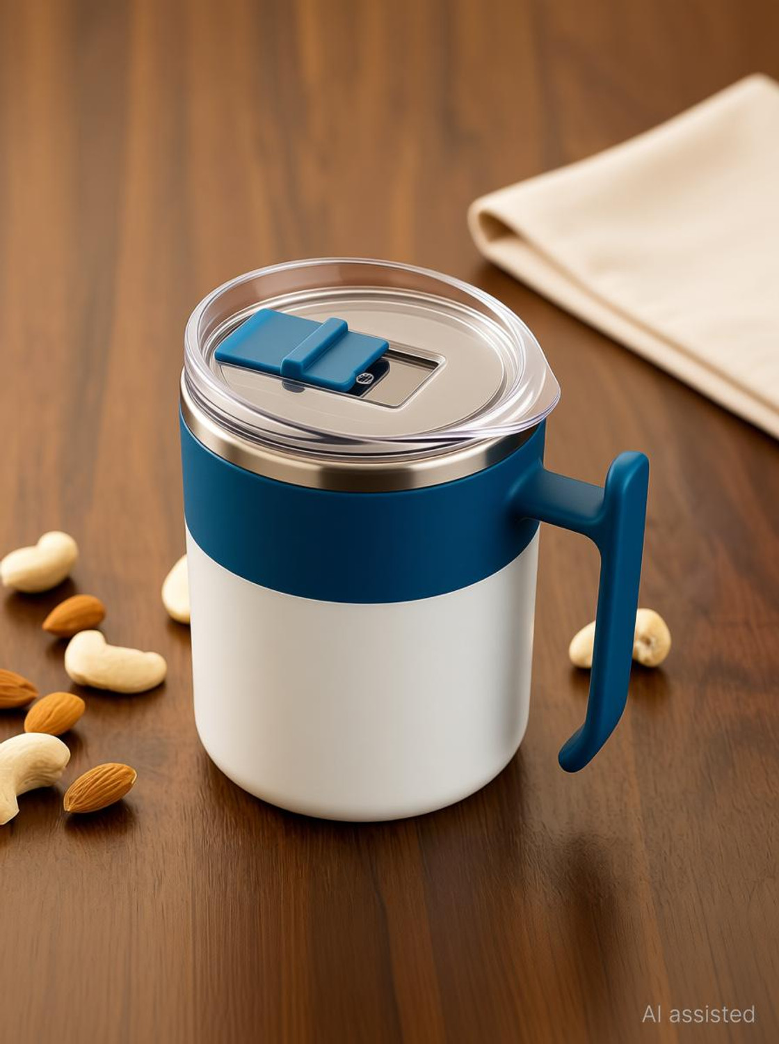 Image of YUMWARE Snoopy Brown Plastic, Stainless Steel Coffee Mug