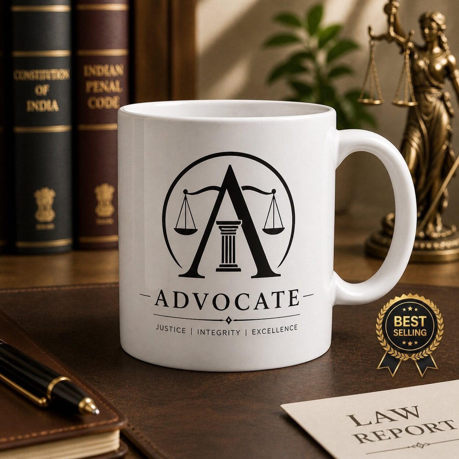 Image of OMKANOTA ADVOCATE PRINT MUG 350ML Ceramic Coffee Mug