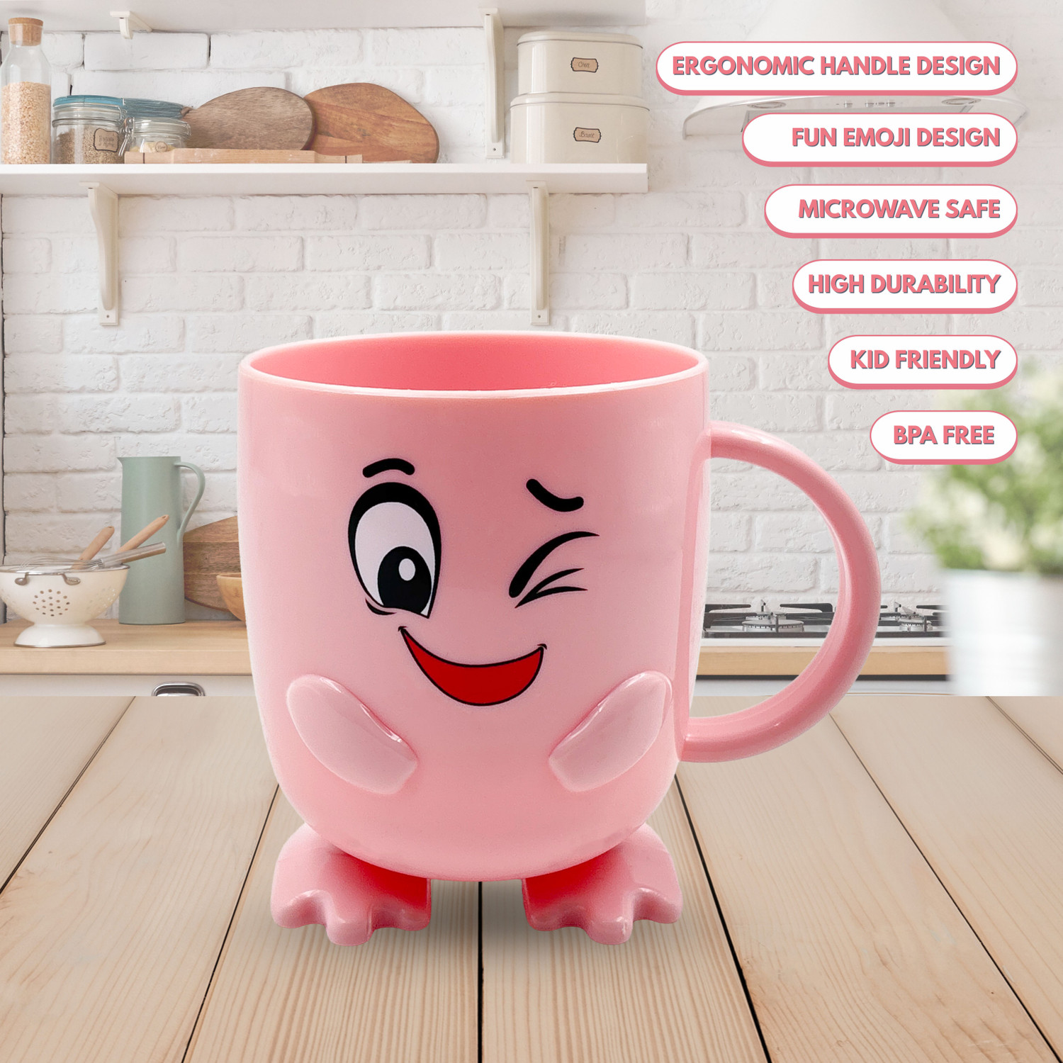 Image of Plast Boy LLP Penguin Wink Plastic Coffee Mug