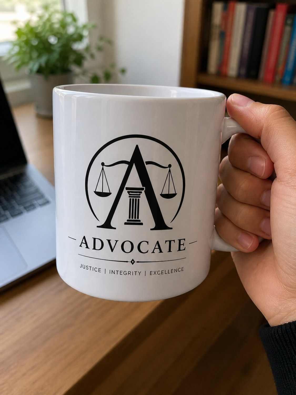 Image of OMKANOTA ADVOCATE PRINT MUG 350ML Ceramic Coffee Mug