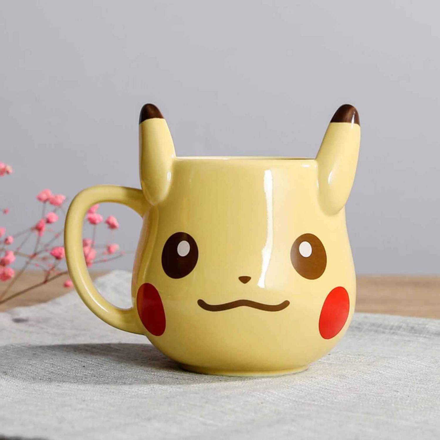 RV Mart Adorable 350ml Pikachu - Cute Anime Pokemon Ceramic Coffee