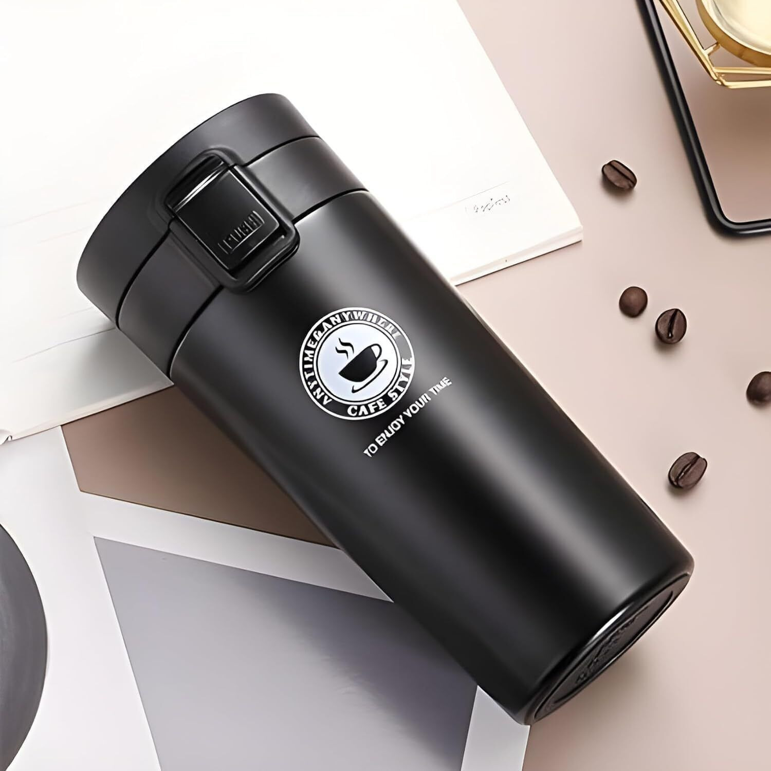 Image of Novo Insulated Coffee Travel with Leakproof Lid, Thermal Stainless Steel Tumbler
