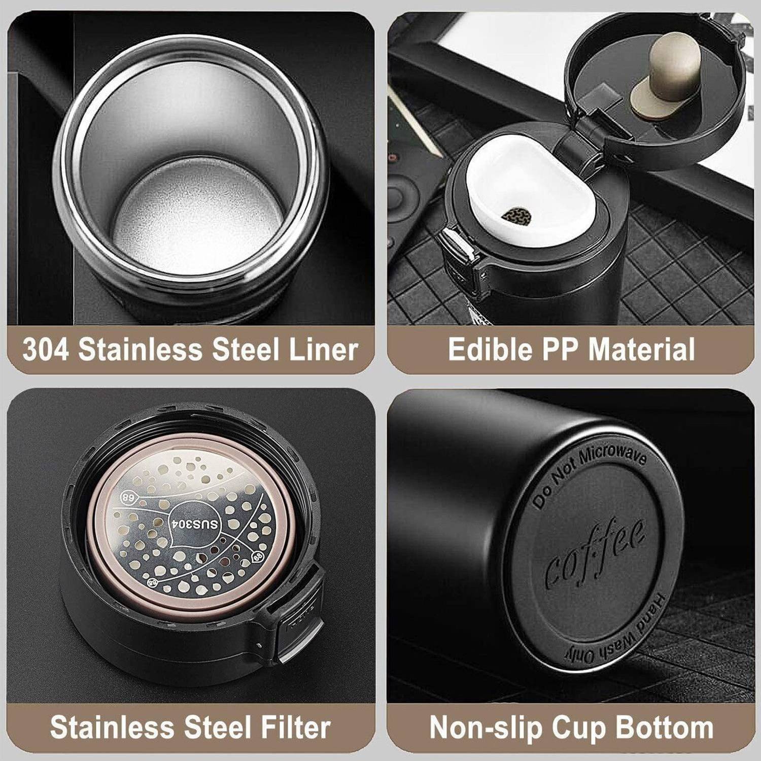 VAXILLO Vacuum Insulated Thermos Flask Stainless Steel - Image 5