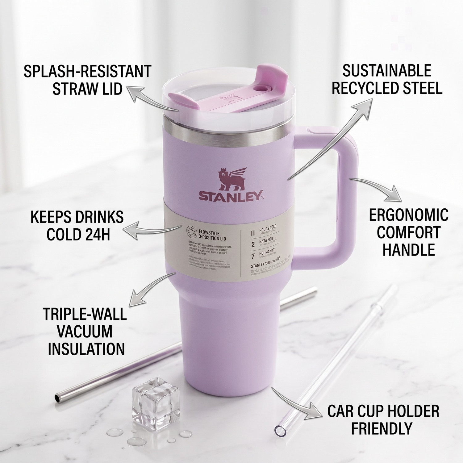 Image of bullpower Stanely Tumbler Stainless Steel Tumbler (1180 ml)