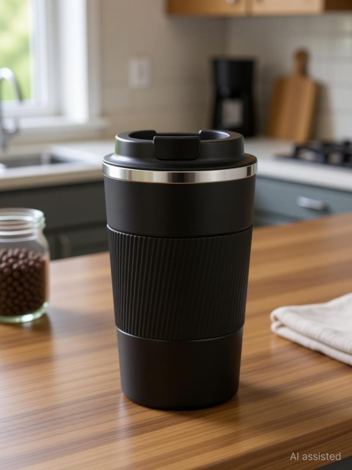 Image of Novo Insulated Coffee Travel, Double WalledInsulated Cup with Leakproof Lid Stainless Steel Tumbler