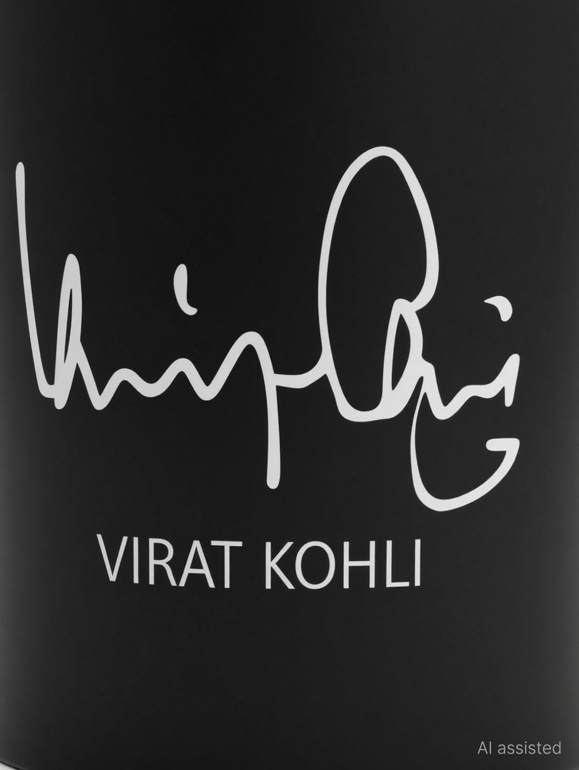 Image of Nova Creations Virat Kohli Autograph /Signature Microwave Safe I Dishwasher Safe Black Ceramic Coffee Mug