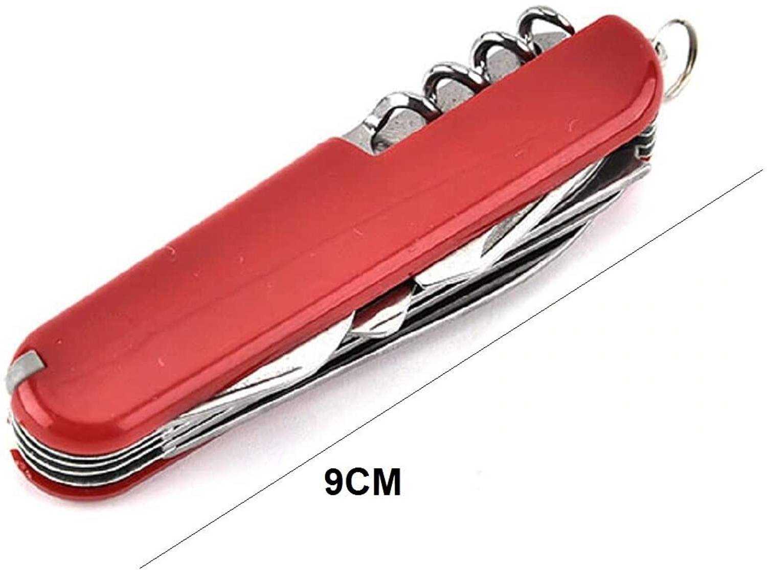 Keycraze 14-in-1 Pocket Army Swiss Knife Stainless Steel - Image 3