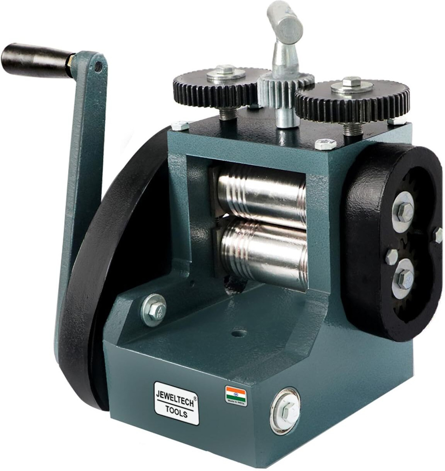 Image of JEWELTECH 4 inch Rolling Mill Machine /Tar Patti Machine for Gold & Silver Jewellery Multi Vise Tool