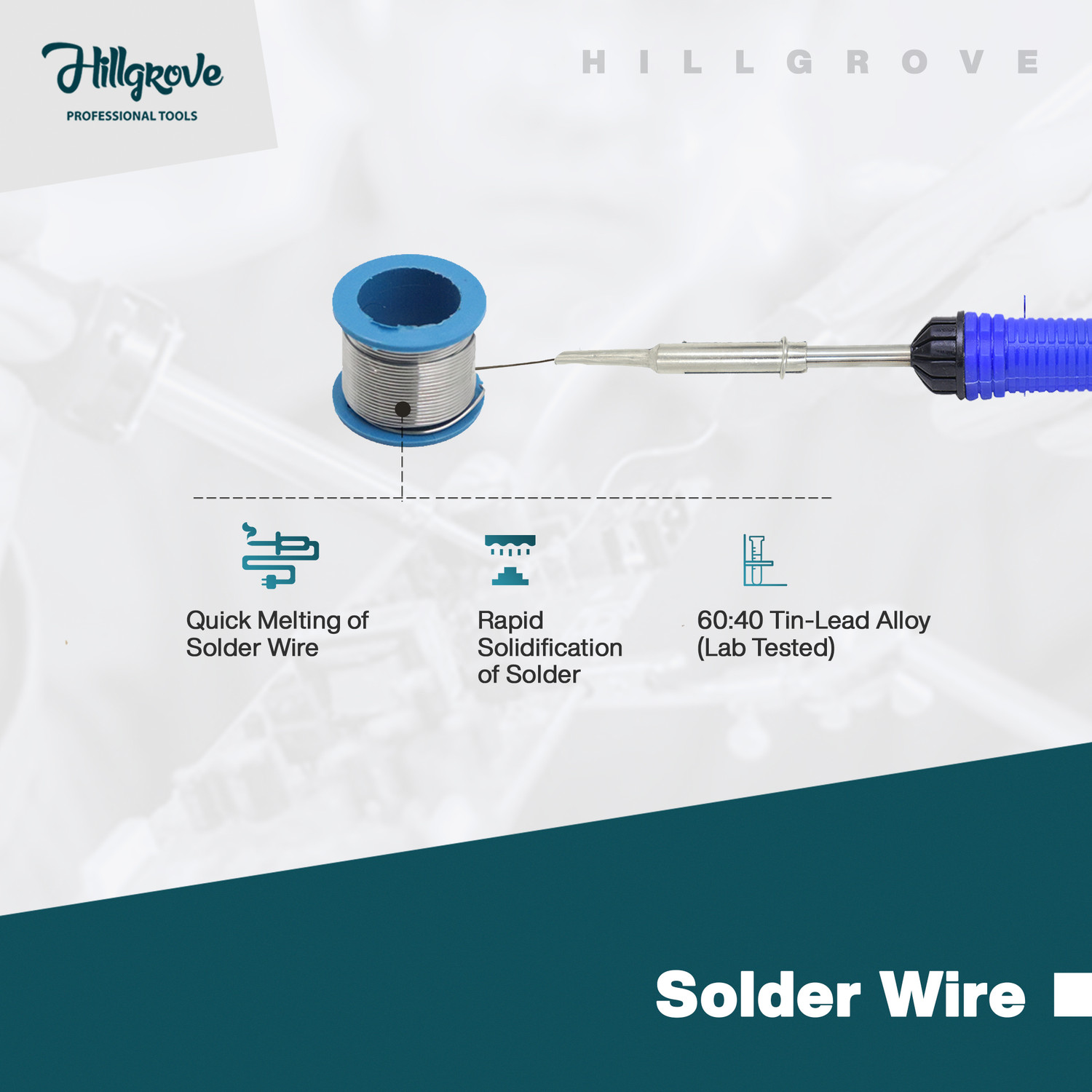 Image of Hillgrove HGCM210M2 5in1 Soldering Tool Glue Gun Combo Kit Set with 25in1 Screwdriver Set Power & Hand Tool Kit