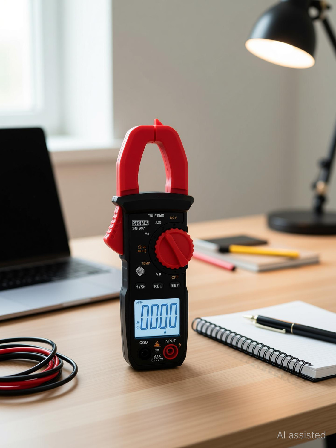 Image of SIGMA 997 TRMS AC DC Clamp Meter Digital Multimeter