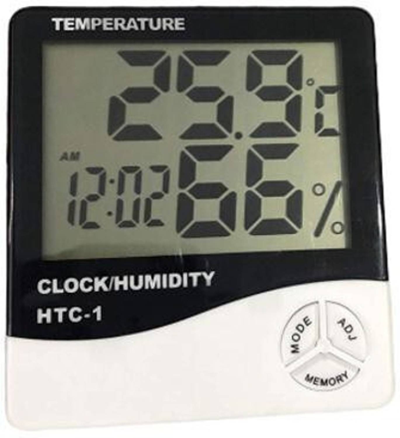 BALRAMA Humidity Time Display Meter with Alarm Clock, Wall Mount or Table Top Digital Multimeter