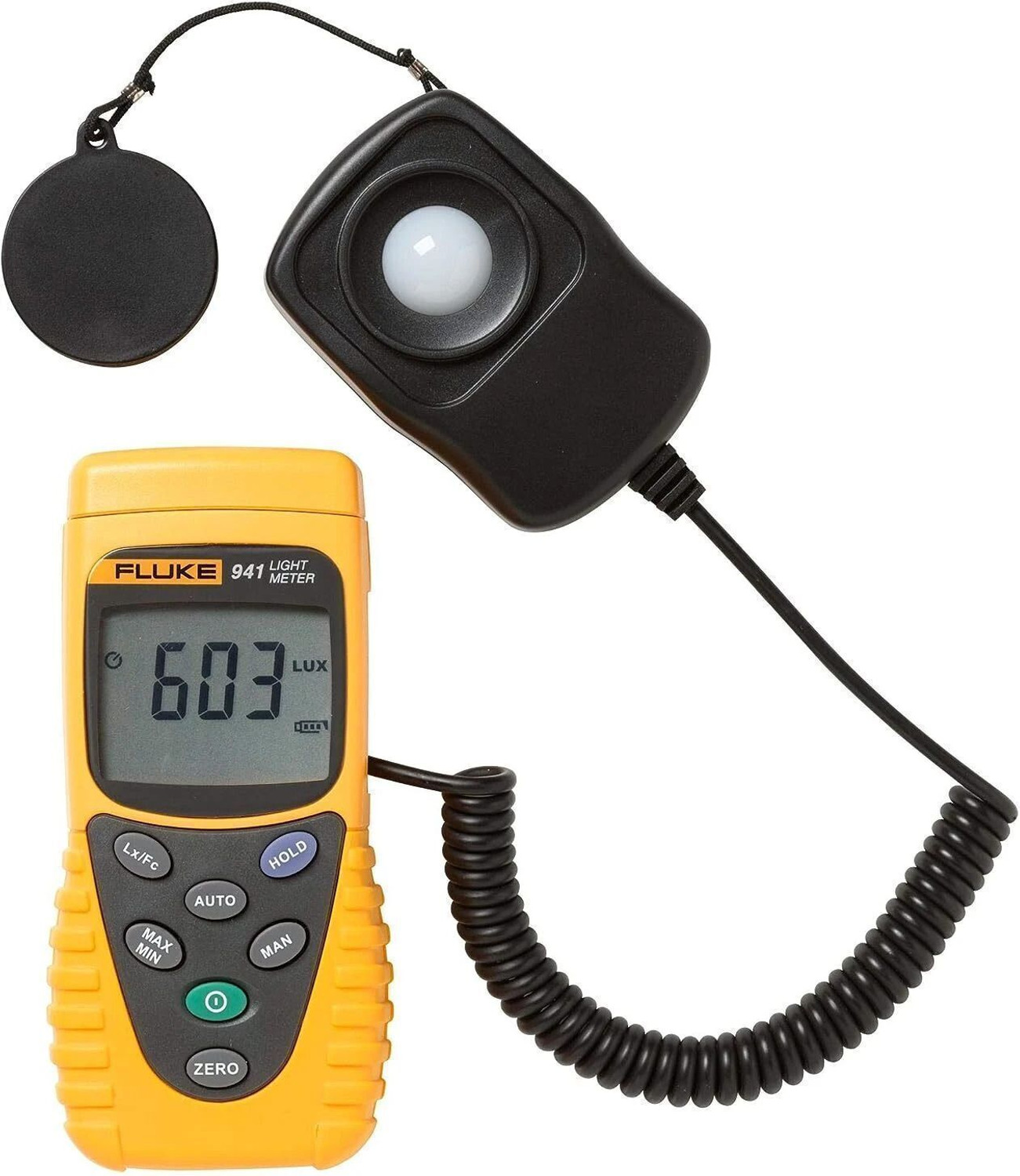 Image of FLUKE Light Meter Calibrated to Standard Incandescent Lamp Digital Multimeter