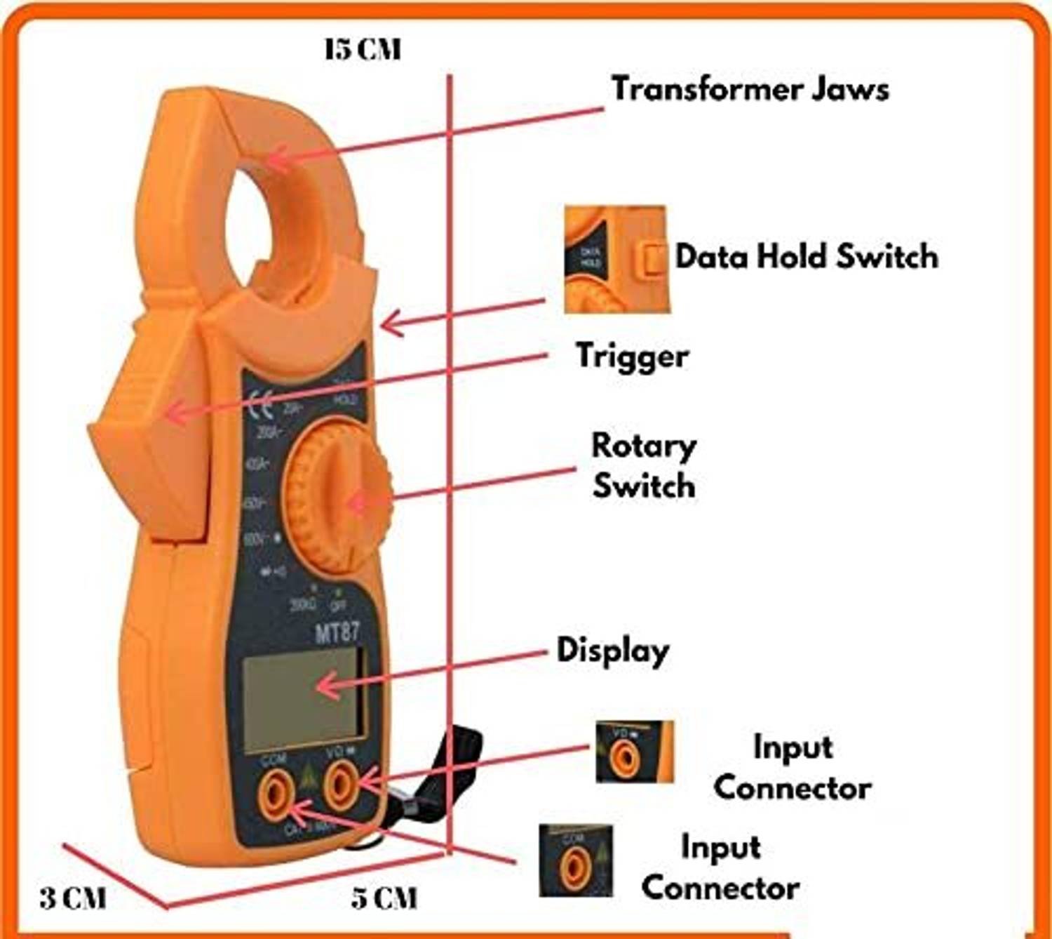 XBEY LCD Digital Clamp Multimeter - Image 2