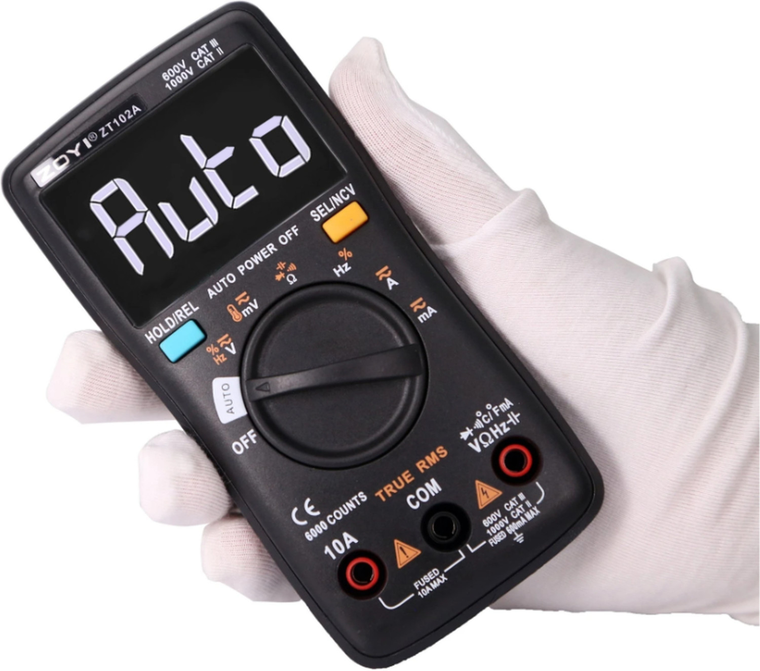 Image of ZOYI ZT-102A True RMS, Auto-Ranging, 6000 Count, AC /DC Digital Voltage Tester