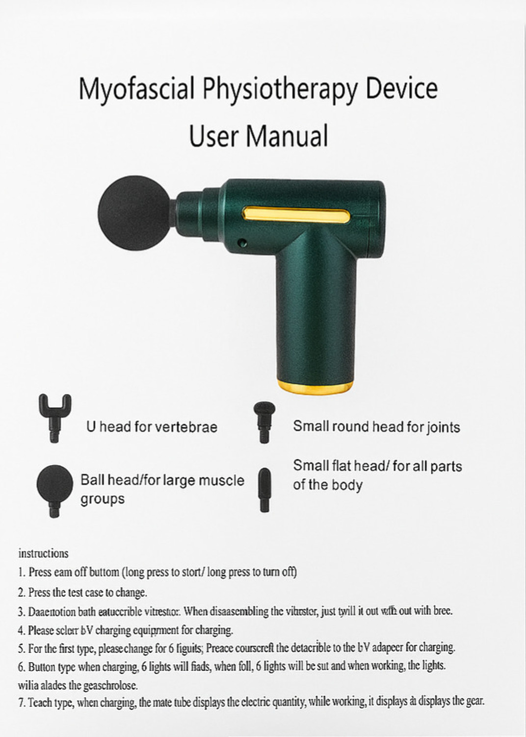 Image of QuackQuack Traders Mini Massage Gun- Portable Deep Tissue Muscle Massager with Rechargeable Battery Muscle Stimulator