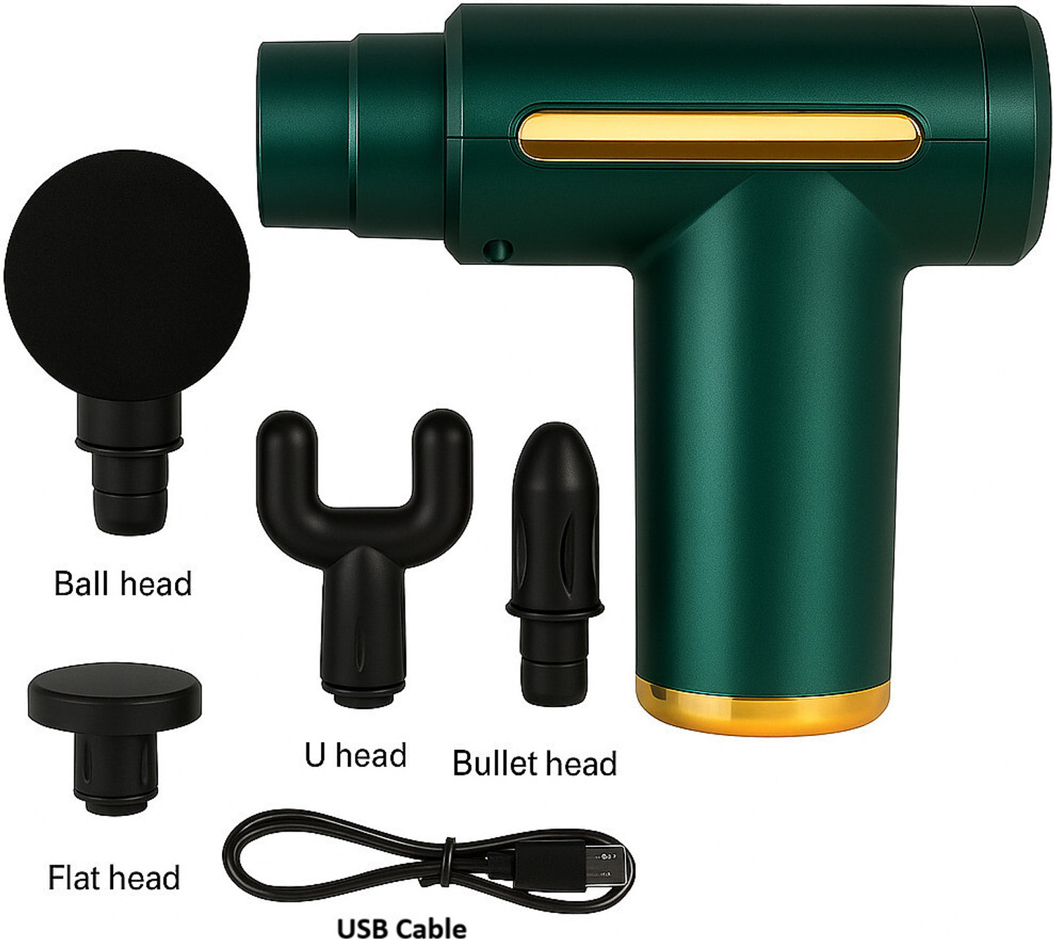 Image of QuackQuack Traders Mini Massage Gun- Portable Deep Tissue Muscle Massager with Rechargeable Battery Muscle Stimulator