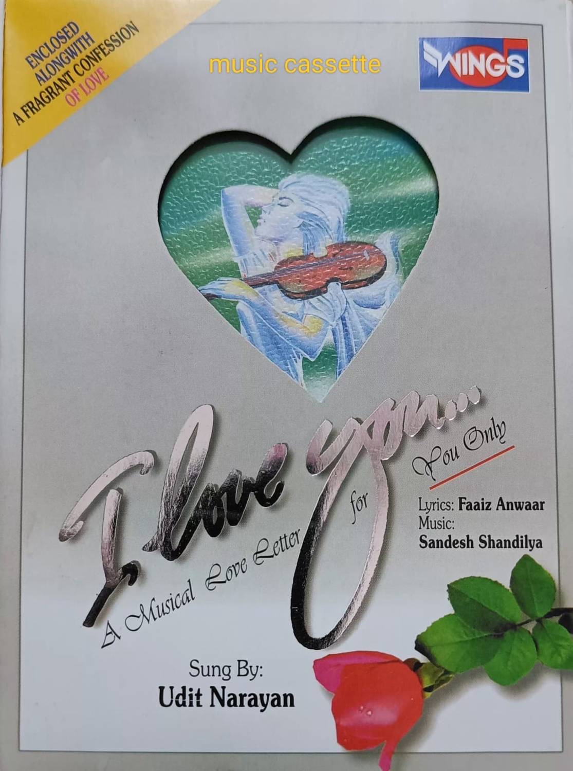 I love you - Udit Narayan (music cassette ) Audio CD Limited