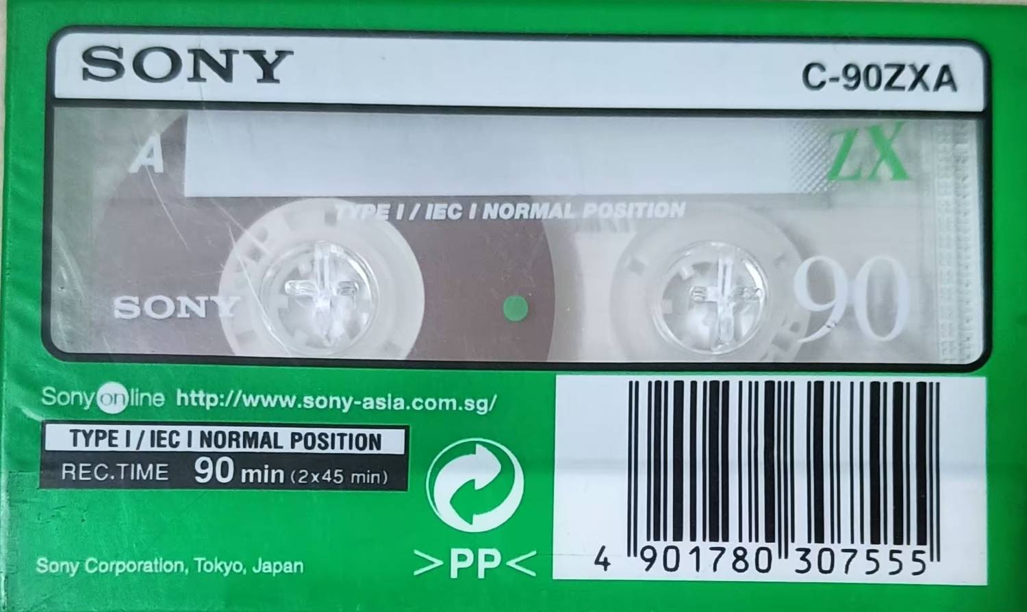 Sony ZX 90 typeIEC - 90 minutes (import blank audio cassette Sony ZX 90 typeIEC - 90 minutes (import blank audio cassette