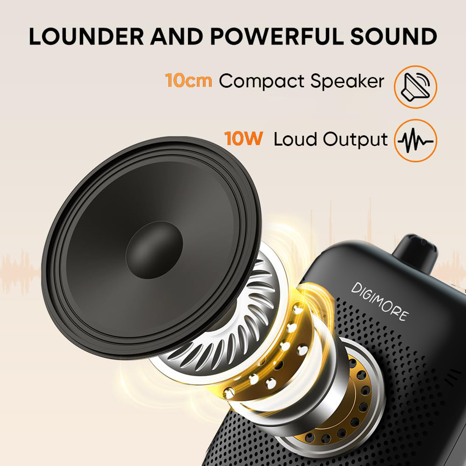 Image of Digimore D-1200WL COL Wireless Voice Amplifier with Collar mic | Bluetooth | 10W Speaker Speaker Cabinets