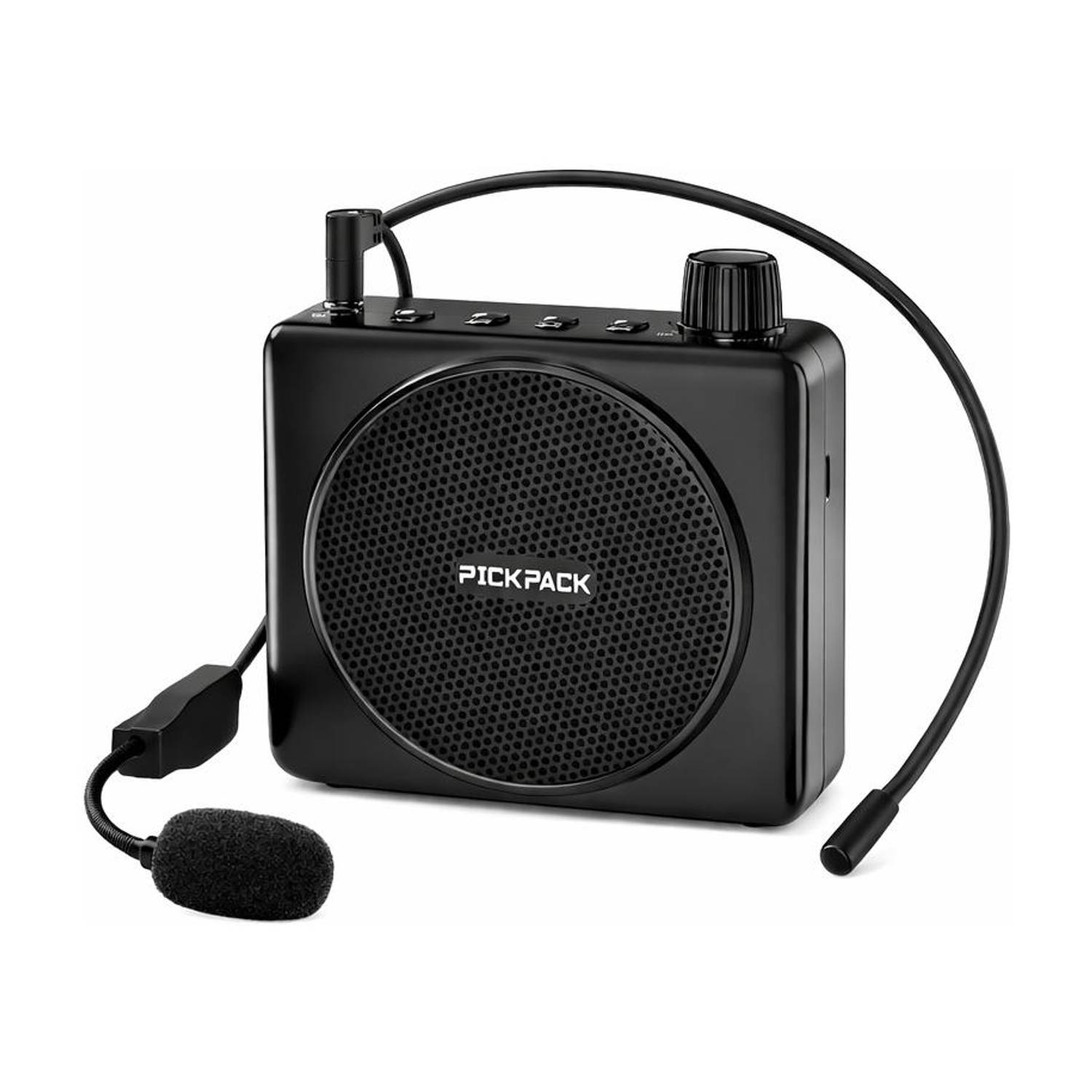 Primate 10W Portable Voice Amplifier with Wired Head Mic & 10H Backup for Teachers Speaker Cabinets