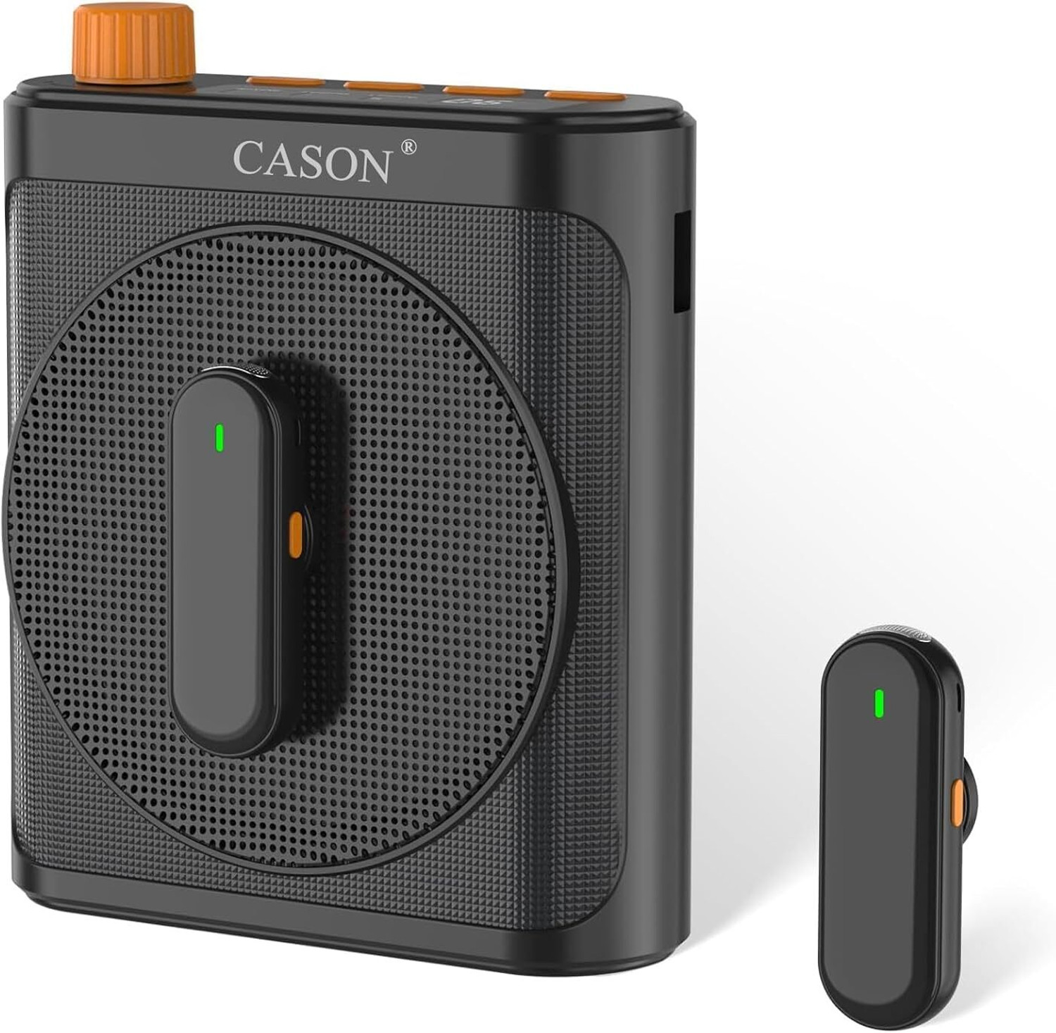 Image of CASON Wireless Voice Amplifier for Teachers with 2 Mic for Teaching in Classroom Bass Amplifier