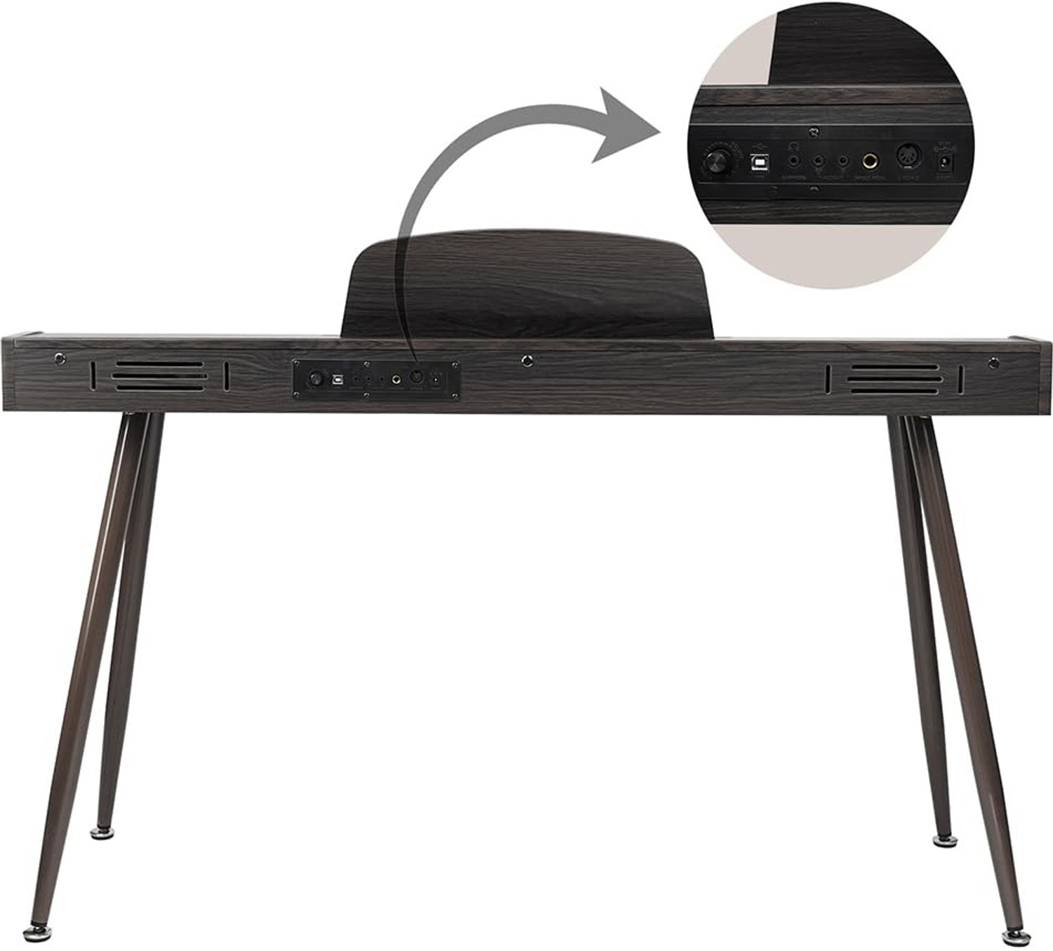 Image of KADENCE S193 88-Key Progressive touching-sensitivity Digital Piano-For Kids (Dark Brown) KAD-DP-S193-DBR Digital Digital Piano